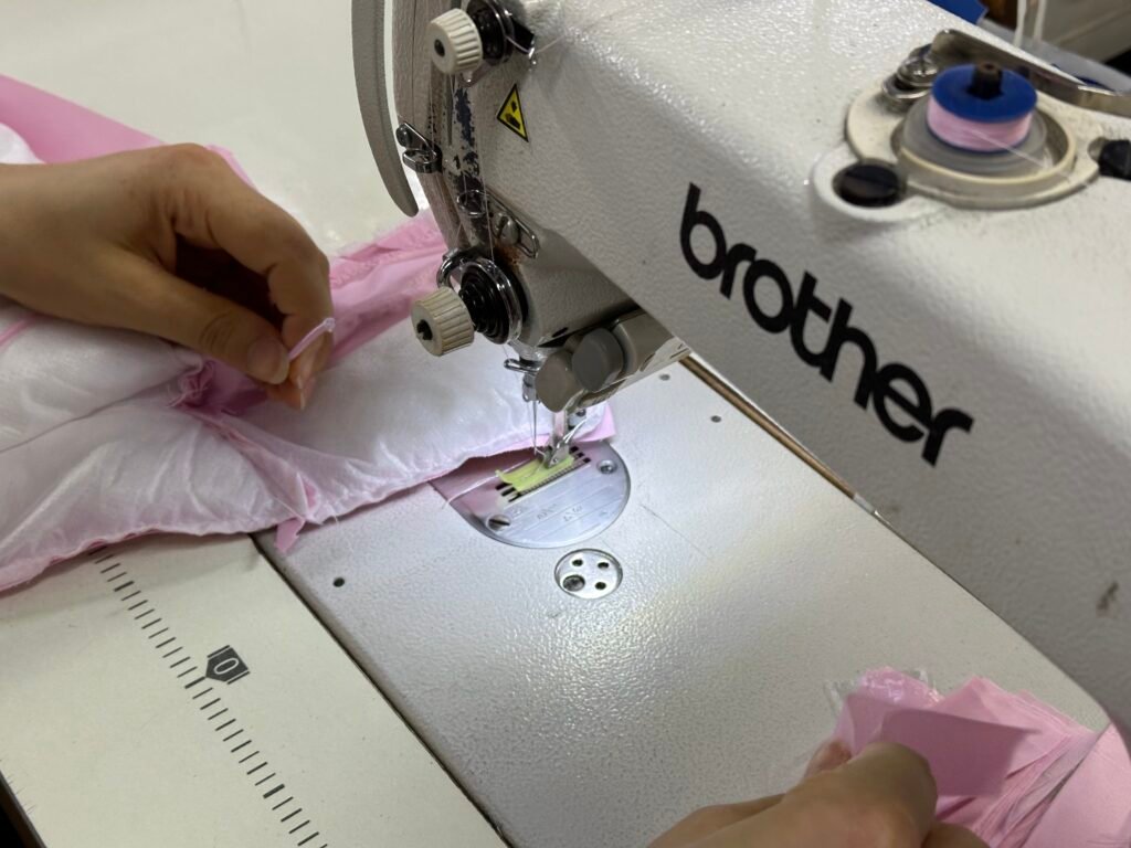 Professional down jacket factory production workshop